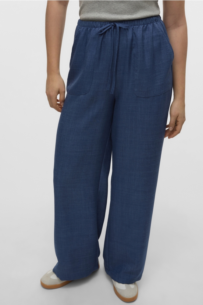 VMMELANEY HW LOOSE PANT WVN GA NOOS 10316385 DARK DENIM/MELANGE
